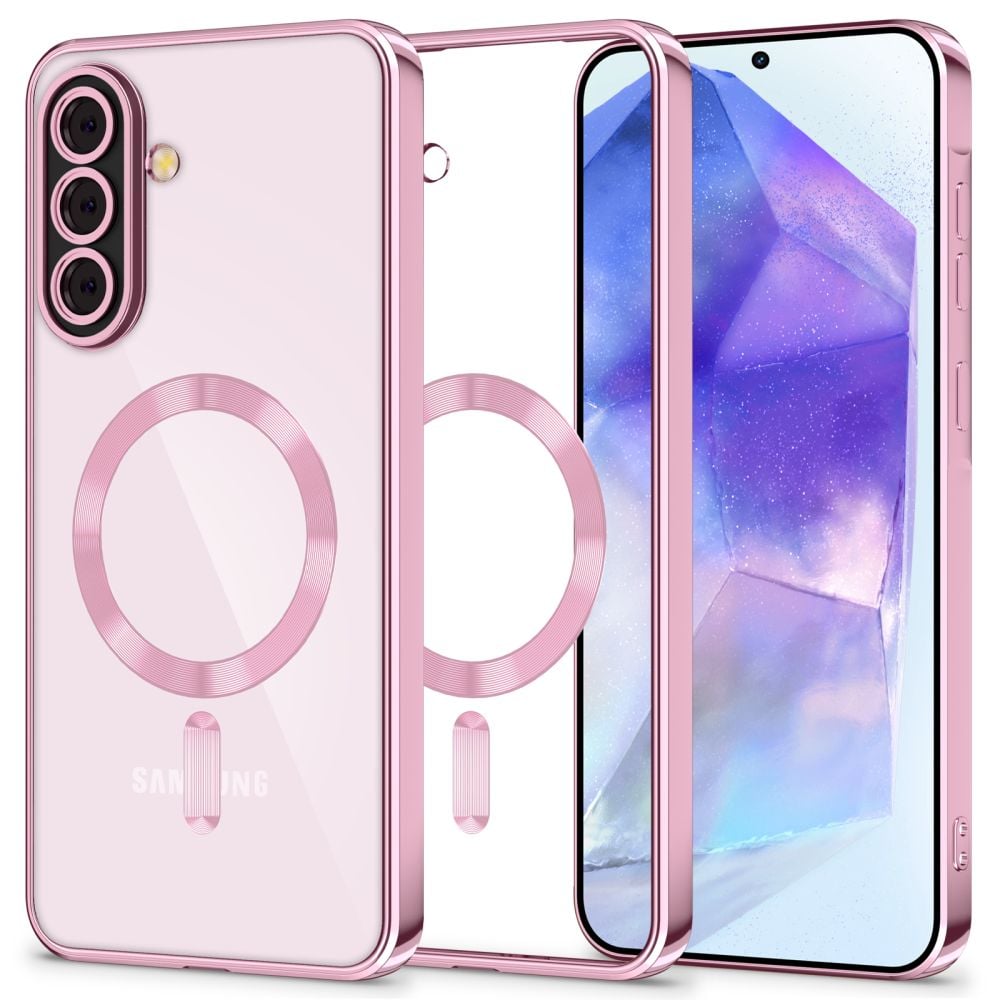 Tech-Protect Magflex Back Cover Σιλικόνης Ροζ Χρυσό (Galaxy A56)