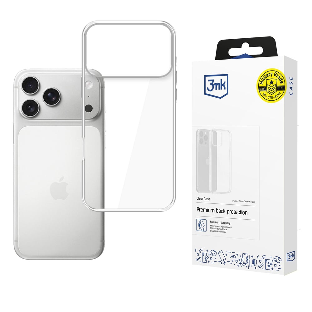 3MK Clear Back Cover Πλαστικό 1.2mm Διάφανο (Apple iPhone 17 Pro Max - 3mk)