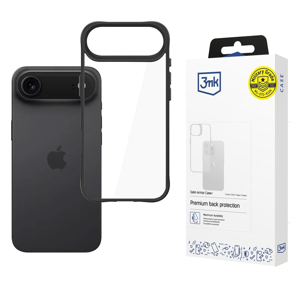 3MK Satin Armor Back Cover Μεταλλικό 1.5mm Διάφανο (iPhone Air)