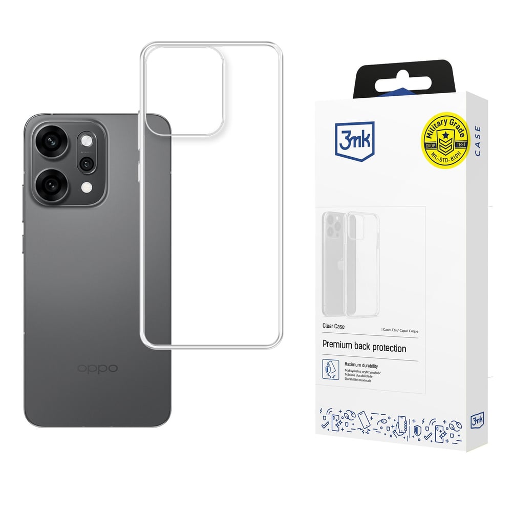 3MK Clear Back Cover Πλαστικό Διάφανο (Oppo Reno 14 Pro)