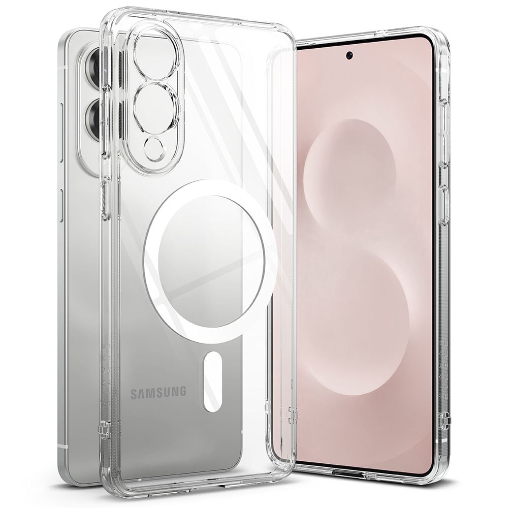 Ringke Fusion Magnetic Back Cover Πλαστικό / Σιλικόνης 2mm Διάφανο (Galaxy S25 Edge)