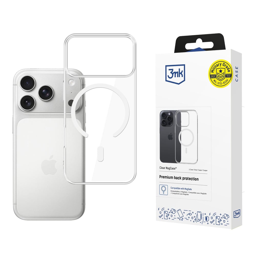 3MK Clear Back Cover Σιλικόνης / Πλαστικό Διάφανο (iPhone 17 Pro)