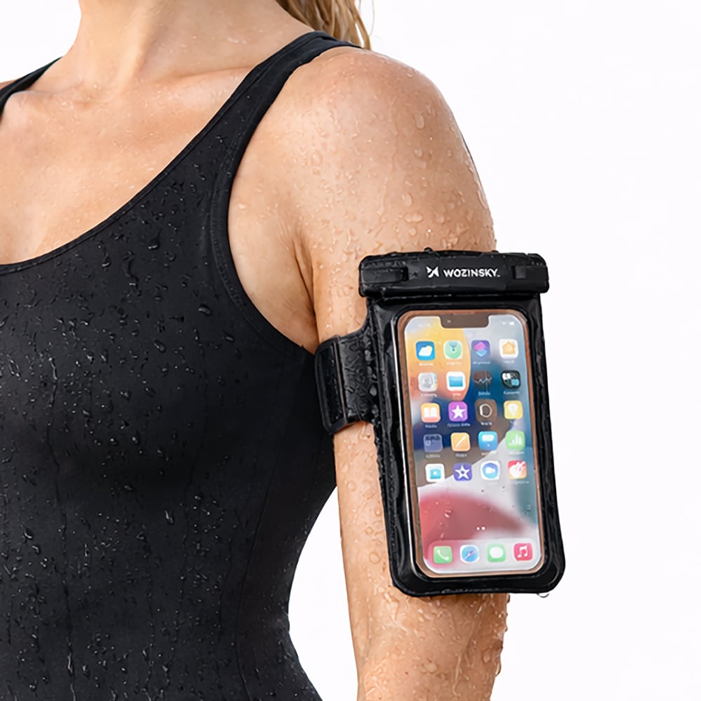 Wozinsky Wwe-01 Waterproof Case Pvc Armband Black
