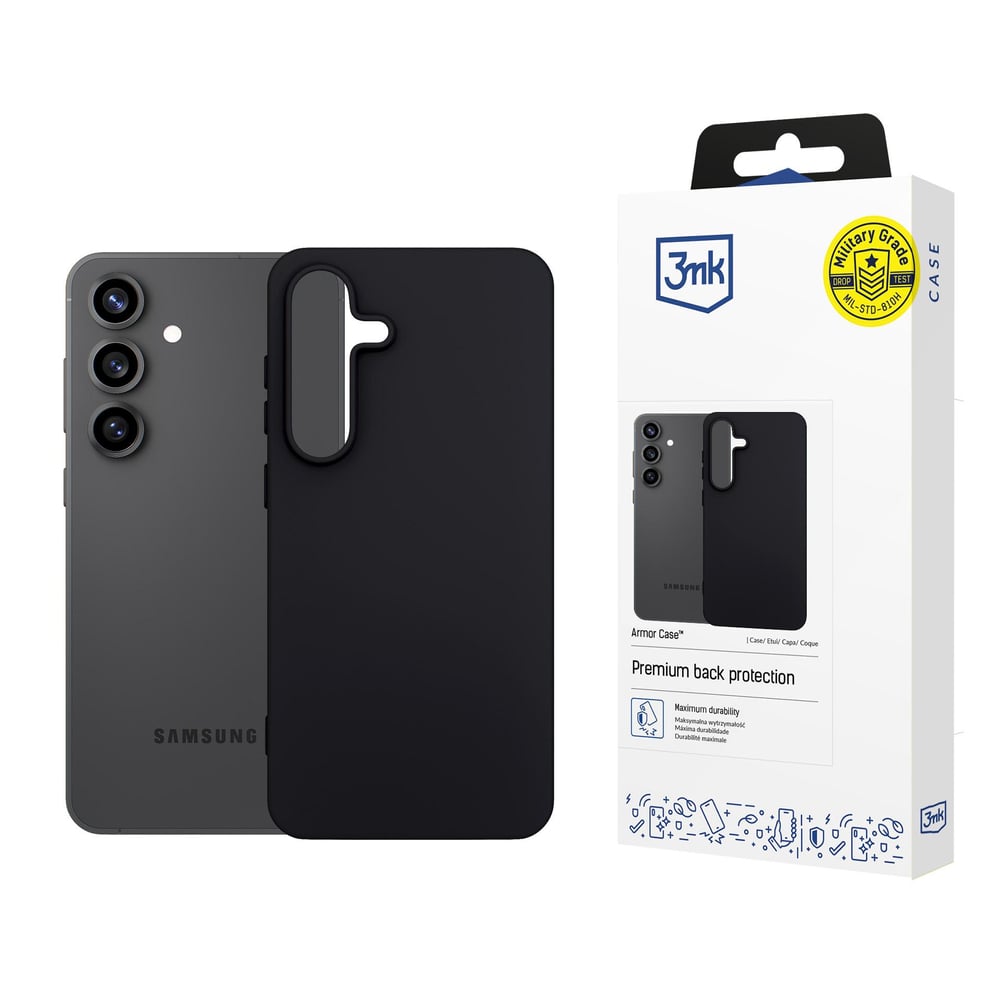 3MK Back Cover Σιλικόνης Μαύρο (Galaxy S25 FE)
