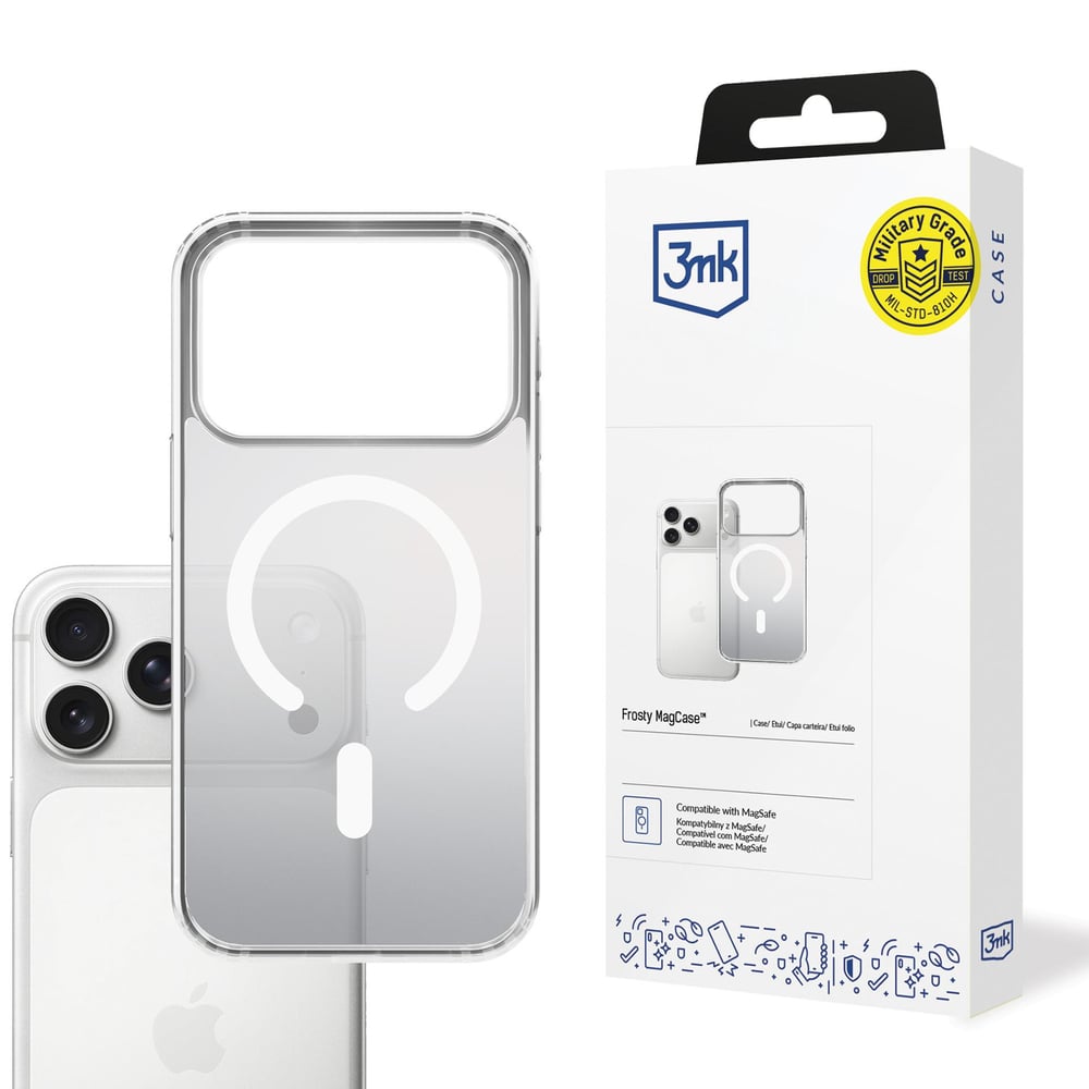 3MK Magcase Back Cover Σιλικόνης / Πλαστικό 2mm Λευκό (iPhone 17 Pro)
