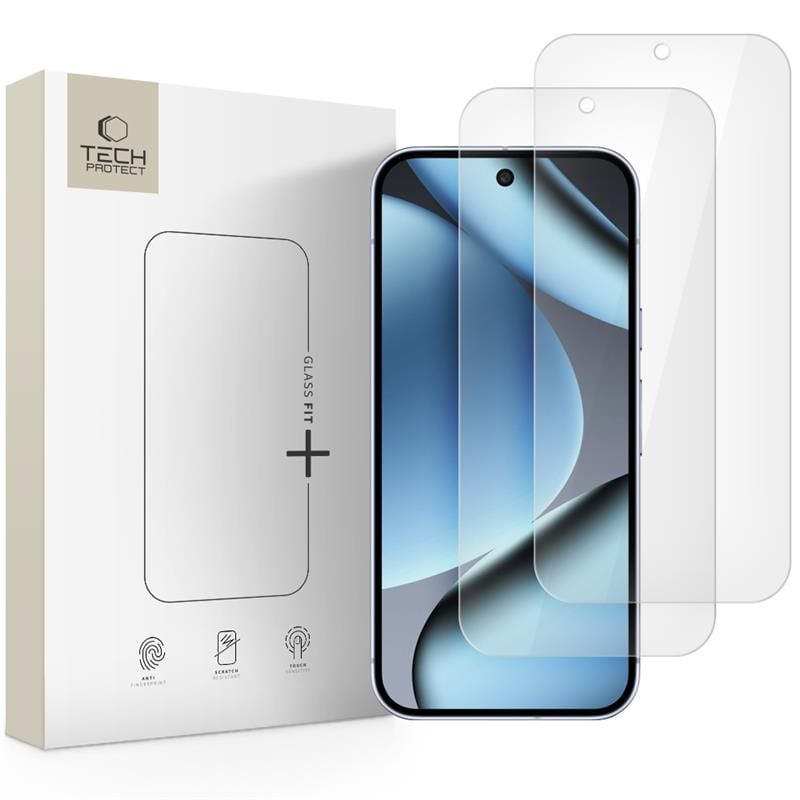 Tech-Protect Glass Fit+ Tempered Glass 2τμχ (Google Pixel 9 Pro XL / Google Pixel 10 Pro XL)