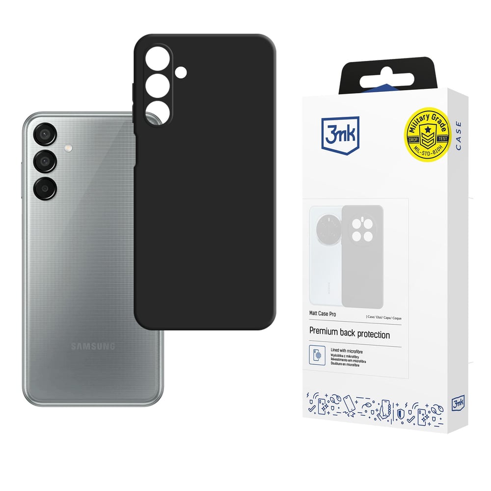 3MK Matt Back Cover Σιλικόνης / Tempered Glass 1.8mm Πολύχρωμο (Galaxy M15)