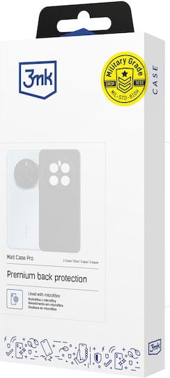3MK Matt Back Cover Σιλικόνης Μαύρο (iPhone 17 Pro Max)