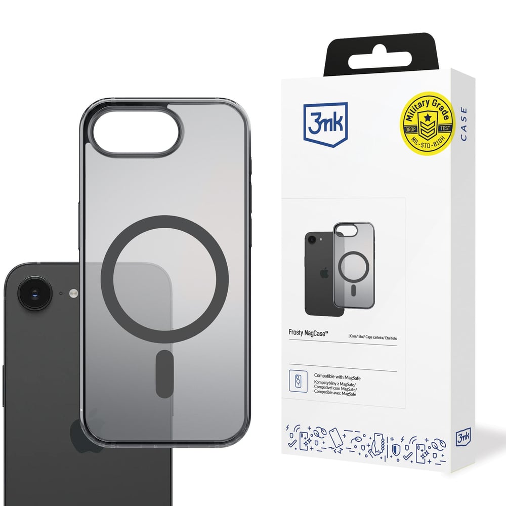 3MK Magcase Back Cover Μαύρο (iPhone 17e / 16e)