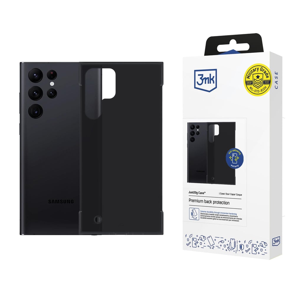 3MK Just20g Matt Back Cover Δερμάτινο / Πλαστικό Διάφανο (Galaxy S22 Ultra 5G)