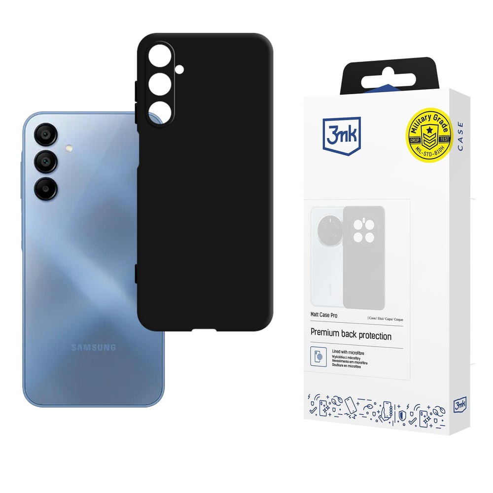 3MK Matt Case Pro Back Cover Σιλικόνης / Tempered Glass 1.8mm Πολύχρωμο (Galaxy A15)