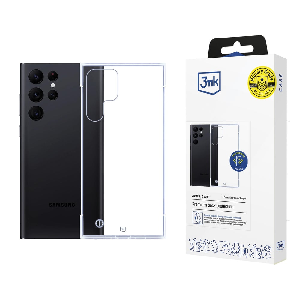 3MK Just20g Clear Back Cover Δερμάτινο / Πλαστικό Διάφανο (Galaxy S22 Ultra 5G)