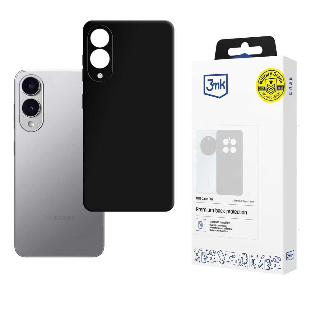 3MK Matt Case Pro Back Cover Πλαστικό Μαύρο (Galaxy S25)