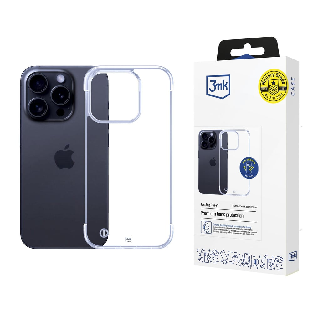 3MK Just20g Clear Back Cover Δερμάτινο / Πλαστικό Διάφανο (iPhone 13 Pro Max)