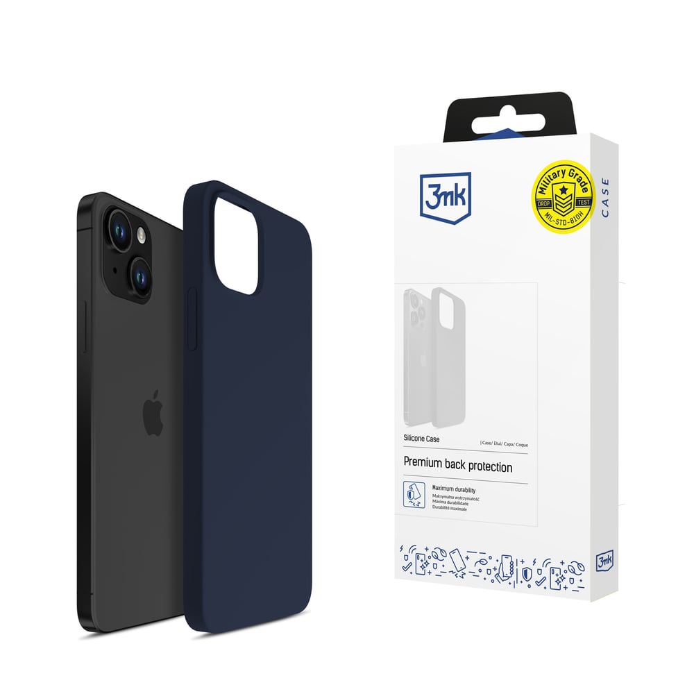 Apple Iphone 15 Plus 3mk Silicone Case Dark Navy