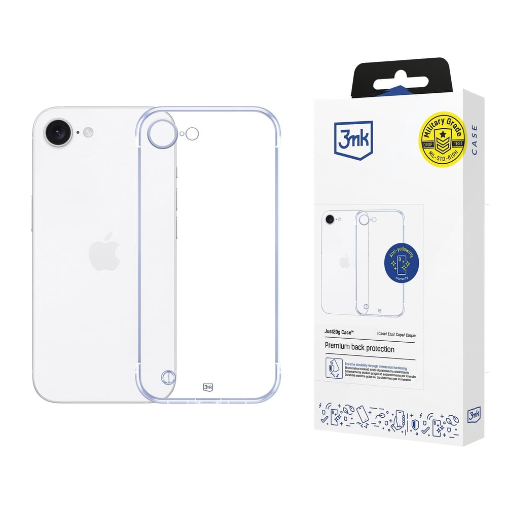 3MK Just20g Back Cover Δερμάτινο / Πλαστικό Διάφανο (Apple iPhone SE4, Manufacturer: 3mk)