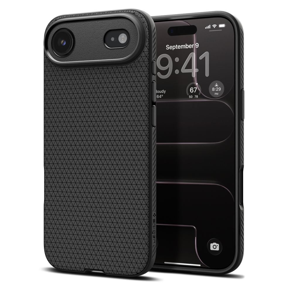 Spigen Liquid Air Back Cover Σιλικόνης Matte Black (iPhone Air)