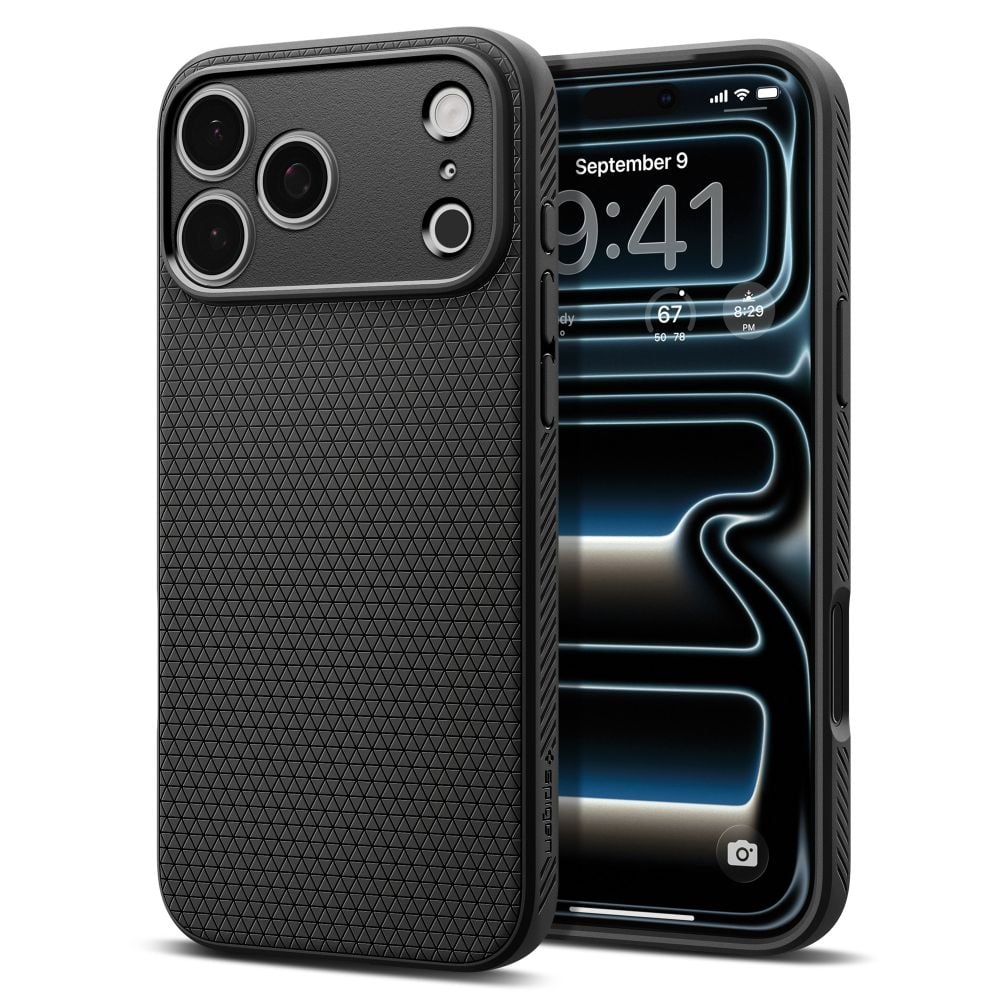 Spigen Liquid Air Back Cover Σιλικόνης Matte Black (iPhone 17 Pro Max)
