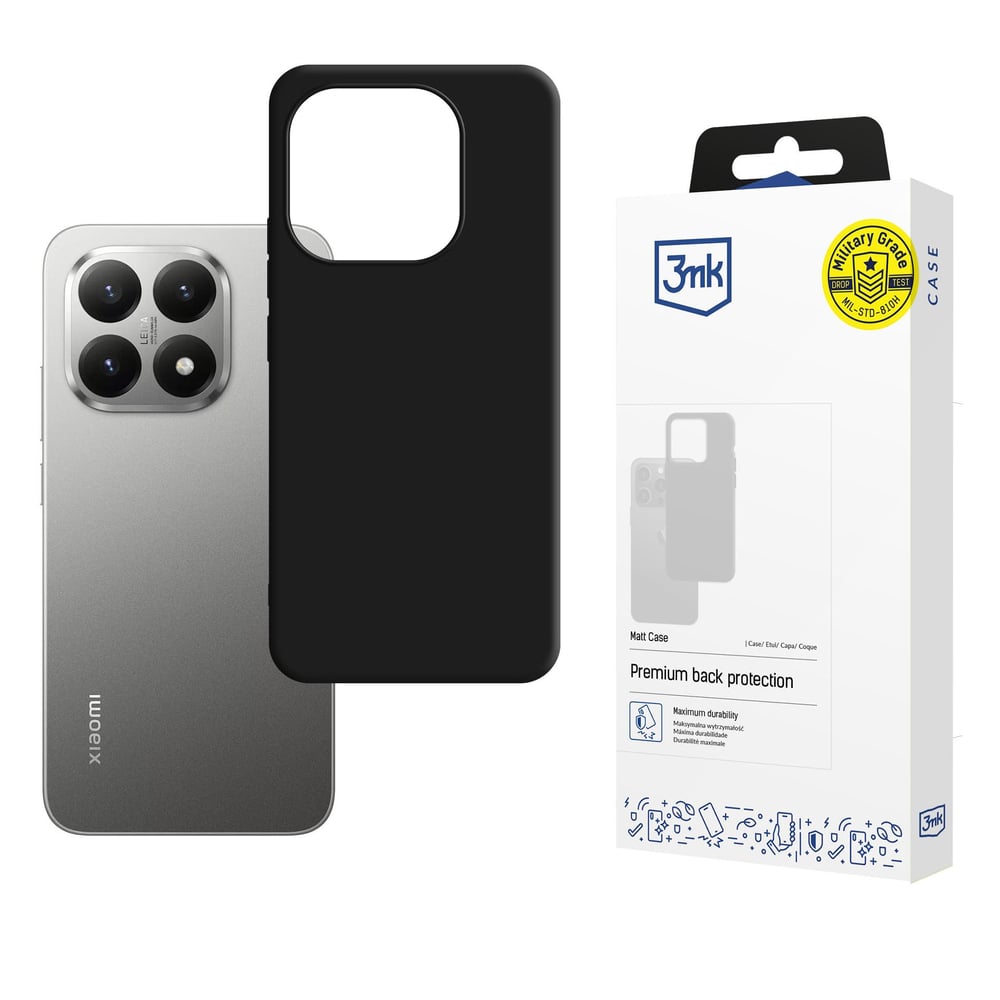 3MK Back Cover Σιλικόνης Μαύρο (Xiaomi 15T)