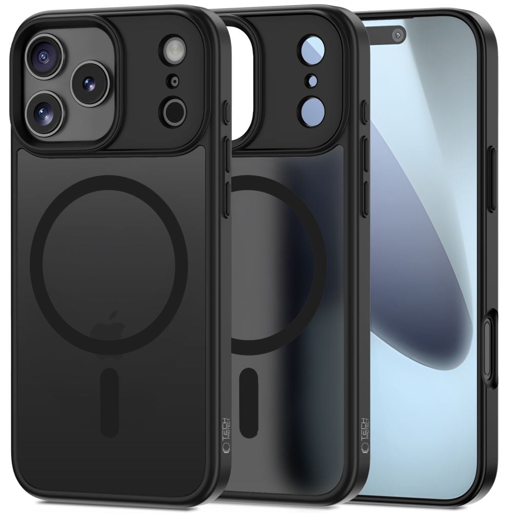 Tech-Protect Matte Back Cover Σιλικόνης / Πλαστικό Μαύρο (iPhone 17 Pro)