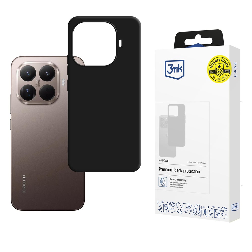 3MK Back Cover Σιλικόνης Μαύρο (Xiaomi 15T Pro)