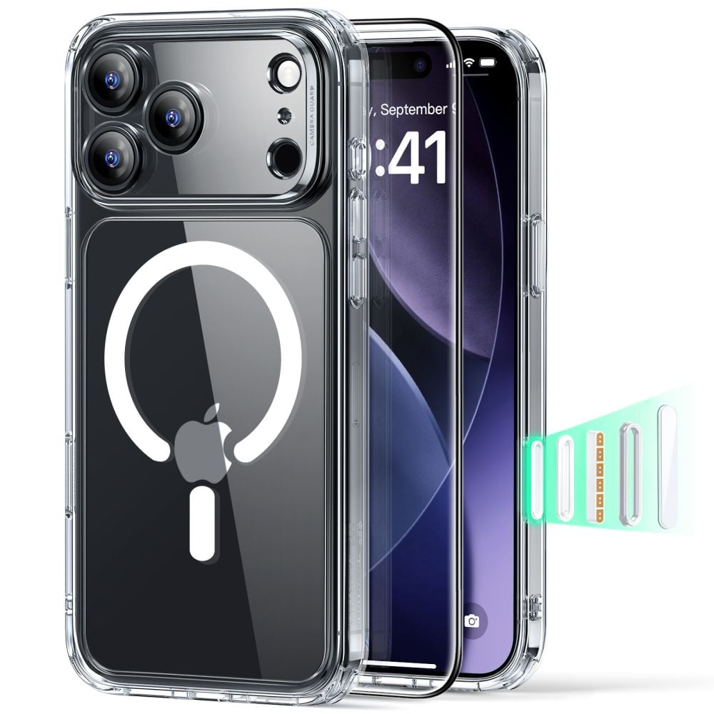 ESR Classic Hybrid Back Cover Tempered Glass 0.3mm Διάφανο (iPhone 17 Pro Max)