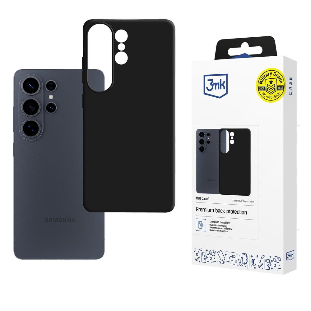 3MK Back Cover Σιλικόνης Μαύρο (Galaxy S26 Ultra)