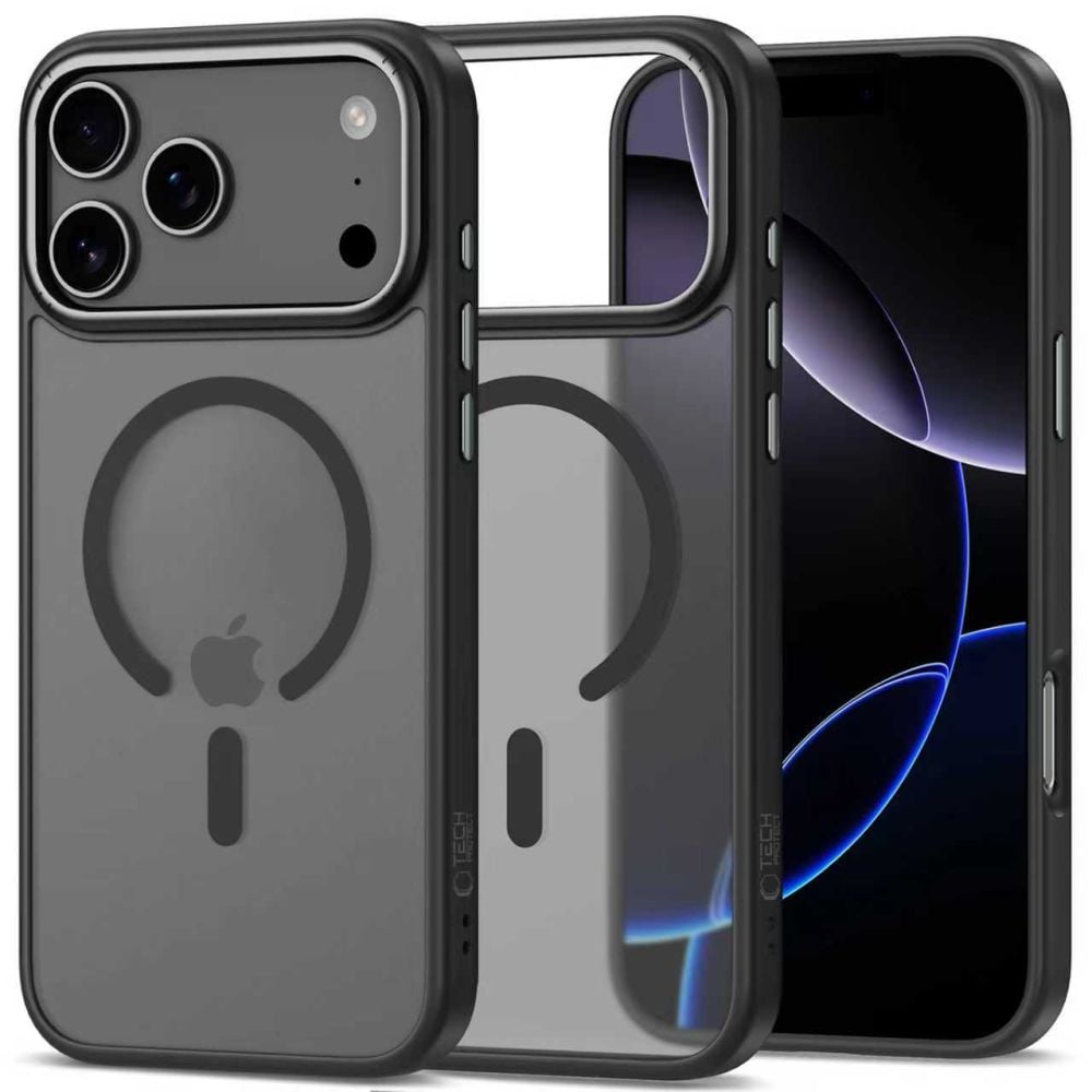 Tech-Protect Magedge Back Cover Σιλικόνης / Πλαστικό Μαύρο (iPhone 17 Pro)