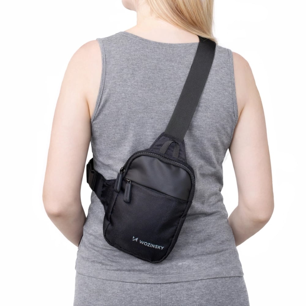 Wozinsky Τσαντάκι Μέσης / Pouch / Θήκη Μπράτσου Μαύρο WMS-W1
