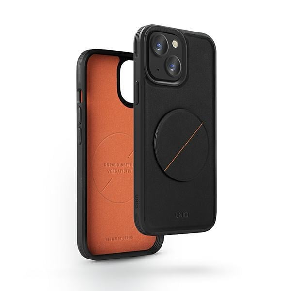 Uniq Back Cover Πλαστικό / Σιλικόνης με Λουράκι Μαύρο (iPhone 14 Plus)