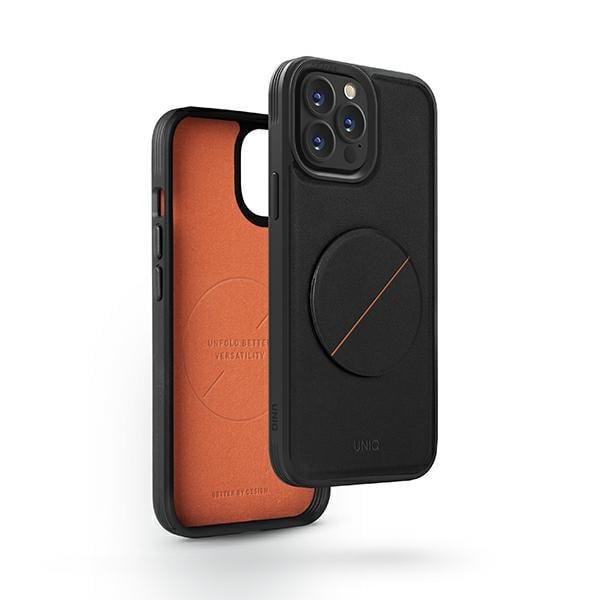 Uniq Back Cover Πλαστικό / Σιλικόνης με Λουράκι Μαύρο (iPhone 14 Pro)