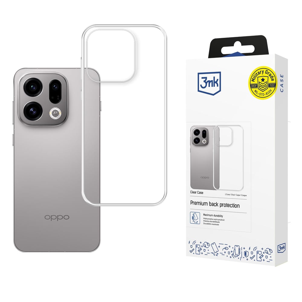 3MK Clear Back Cover Πλαστικό Διάφανο (Oppo Find X9)