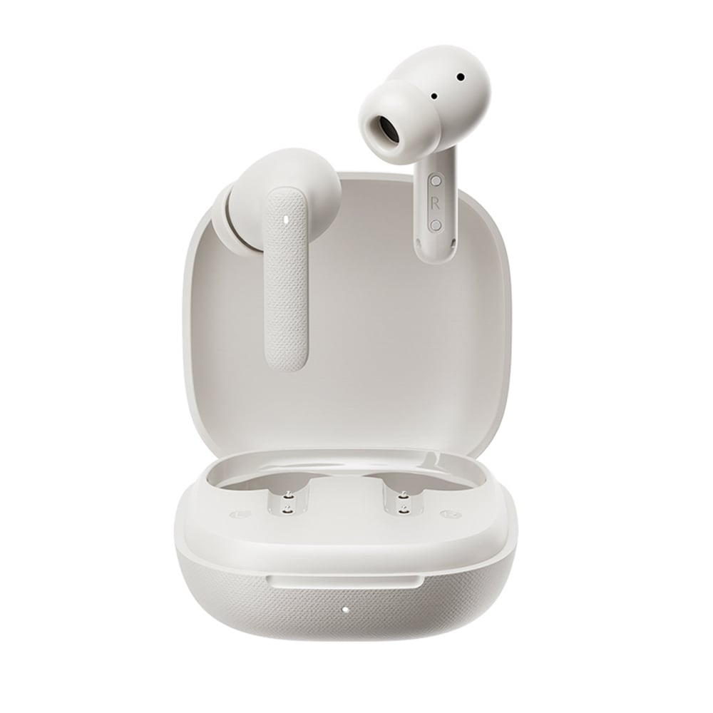 QCY Buds (QT43) Bluetooth Handsfree Ακουστικά με Αντοχή στον Ιδρώτα και Θήκη Φόρτισης Λευκά