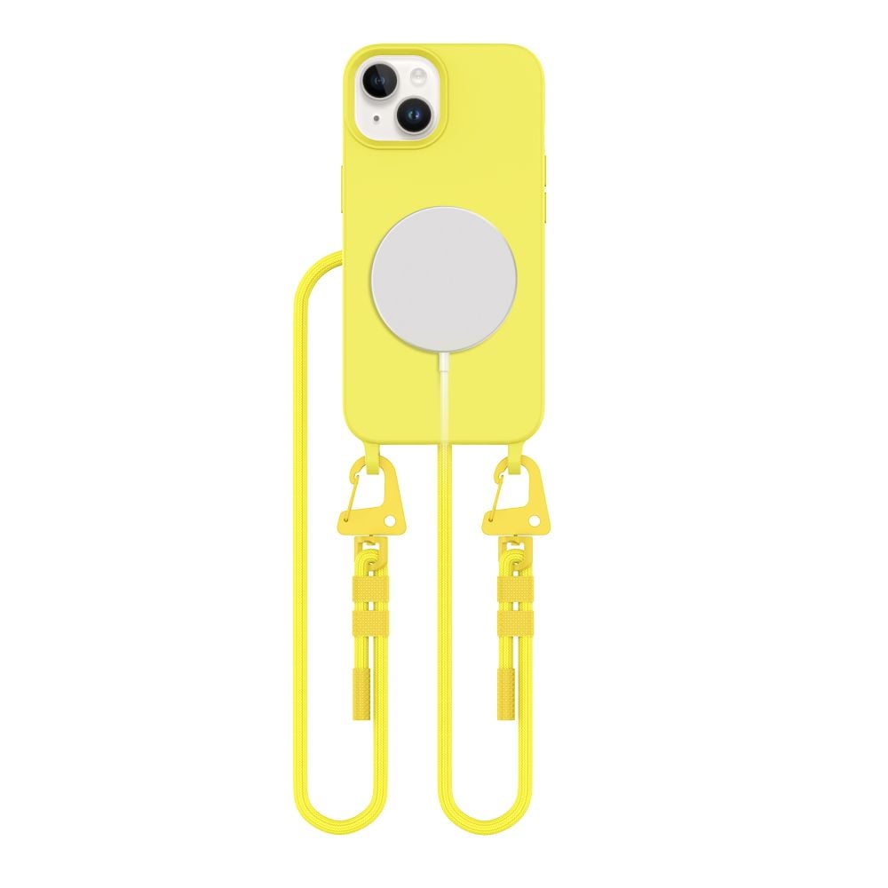 Tech-Protect Magnecklace Back Cover Σιλικόνης Κίτρινο (iPhone 14)