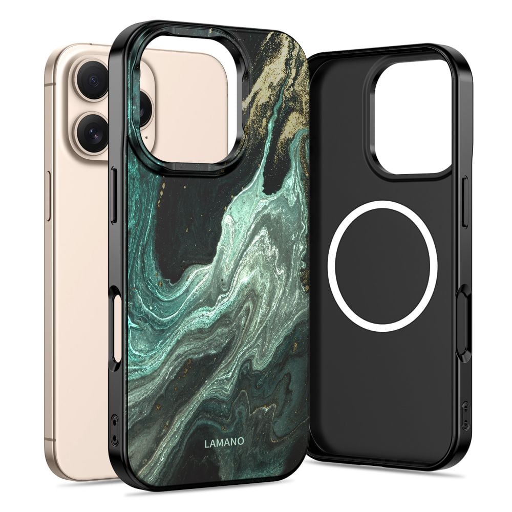 Tech-Protect Lamano Back Cover Πράσινο (iPhone 16 Pro)
