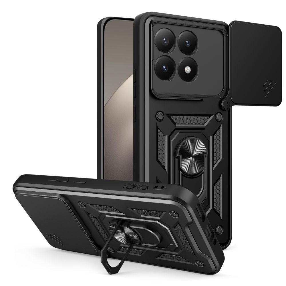 Tech-Protect Camshield Pro Back Cover Σιλικόνης / Πλαστικό Μαύρο (Xiaomi 15T)