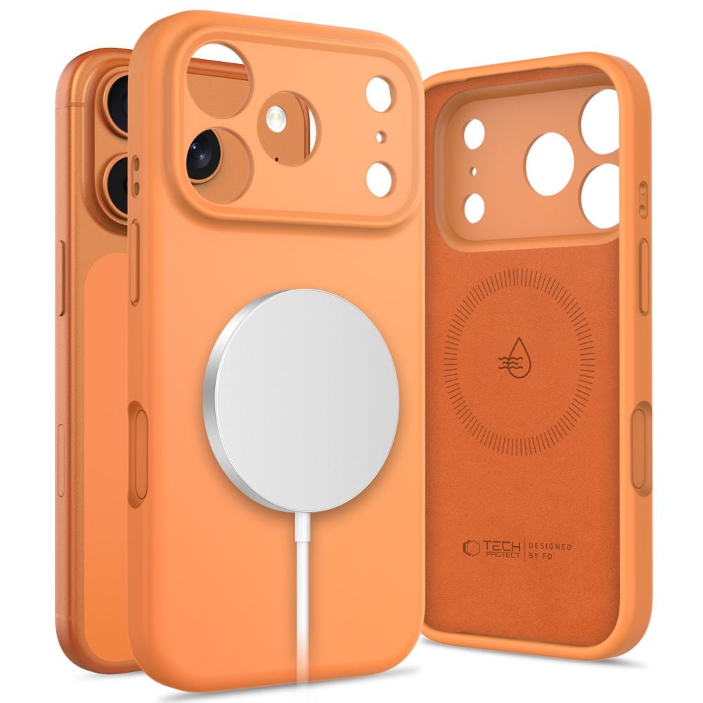Tech-Protect Back Cover Σιλικόνης Πορτοκαλί (iPhone 17 Pro)