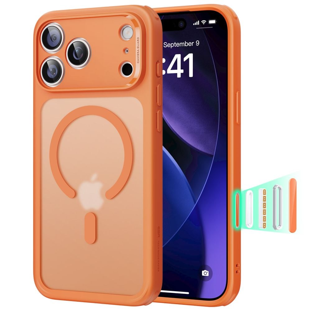 ESR Classic Hybrid Halolock Back Cover Πορτοκαλί (iPhone 17 Pro Max)