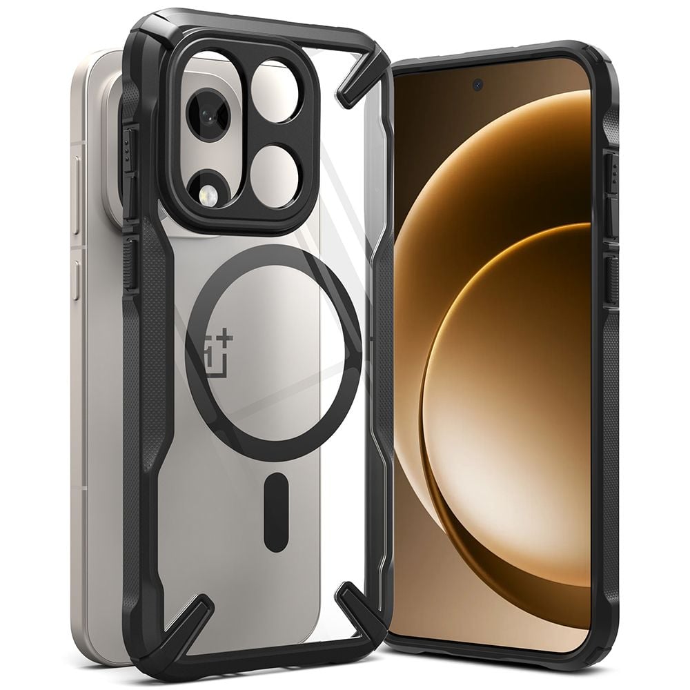Ringke Fusion X Magnetic Back Cover Σιλικόνης / Πλαστικό 2mm Μαύρο (OnePlus 15)