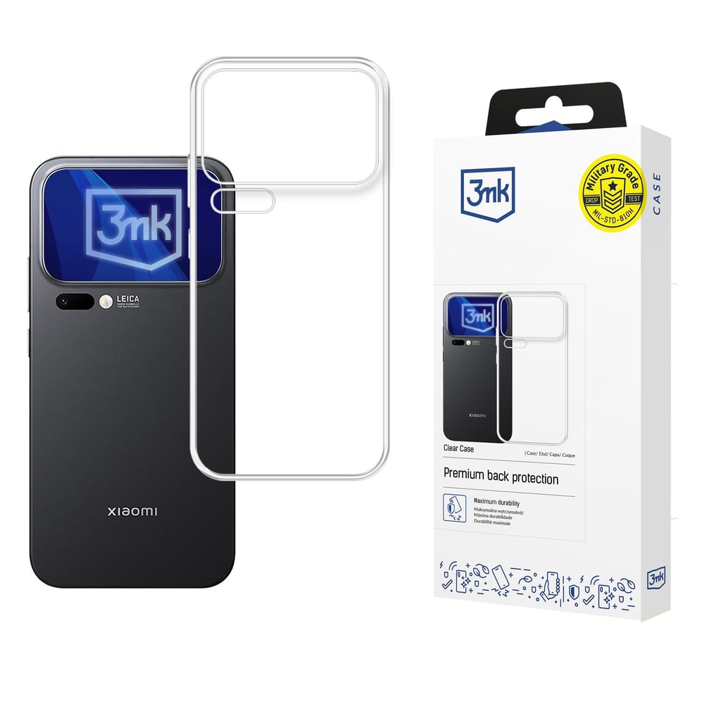 3MK Back Cover Σιλικόνης / Tempered Glass 1.2mm Διάφανο (Xiaomi 17 Pro)
