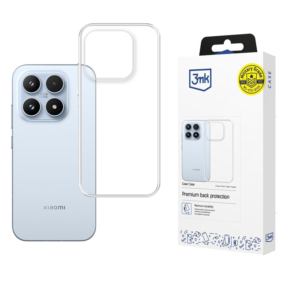 3MK Back Cover Σιλικόνης / Tempered Glass 1.2mm Διάφανο (Xiaomi 17)