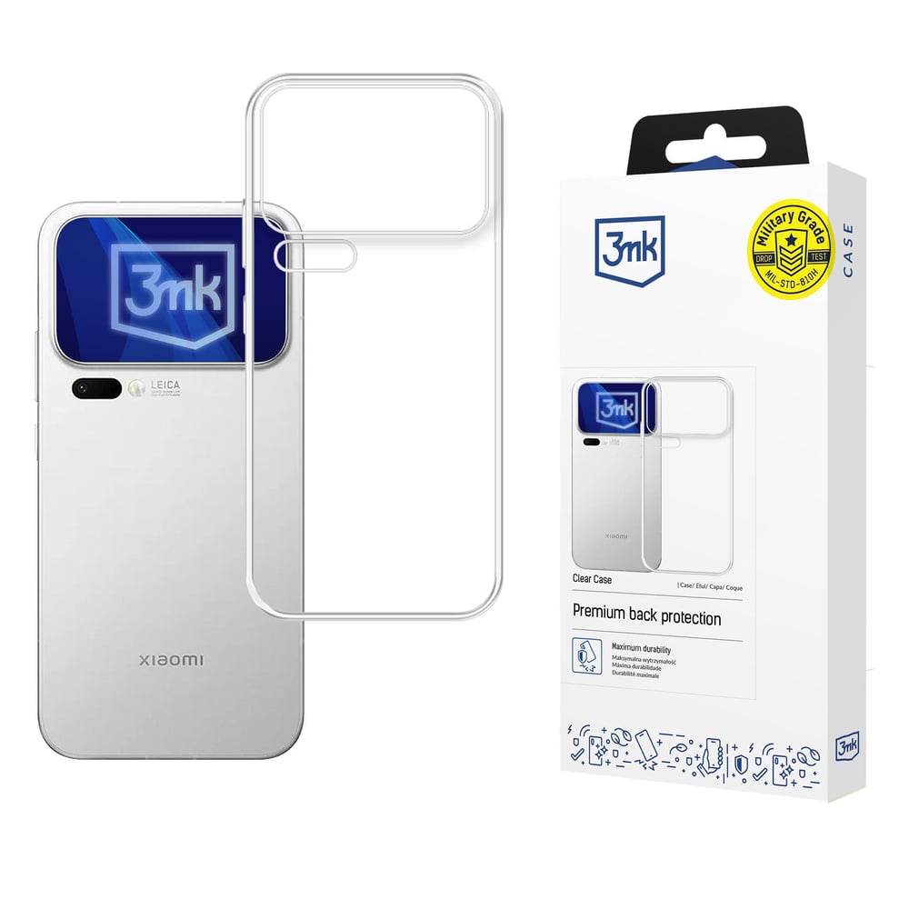 3MK Back Cover Σιλικόνης / Tempered Glass 1.2mm Διάφανο (Xiaomi 17 Pro Max)