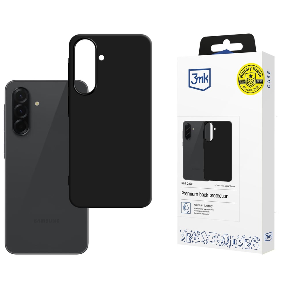 3MK Back Cover Σιλικόνης Μαύρο (Samsung Galaxy A57)