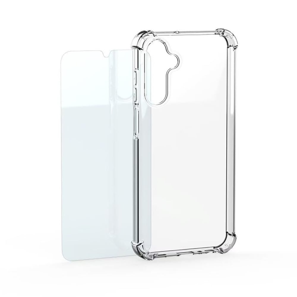 Samsung Mobeen Back Cover Σιλικόνης Σετ με Τζαμάκι Διάφανο (Galaxy S26+)