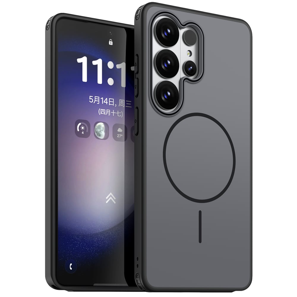 Hurtel Hybrid Back Cover Σιλικόνης / Πλαστικό Μαύρο (Galaxy S26 Ultra)