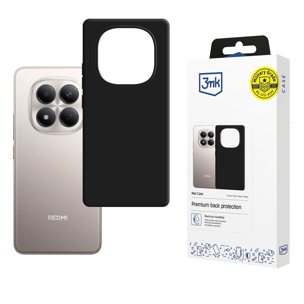 3mk Matt Case Xiaomi Redmi Note 15 Pro 4g Matte Blackeng
