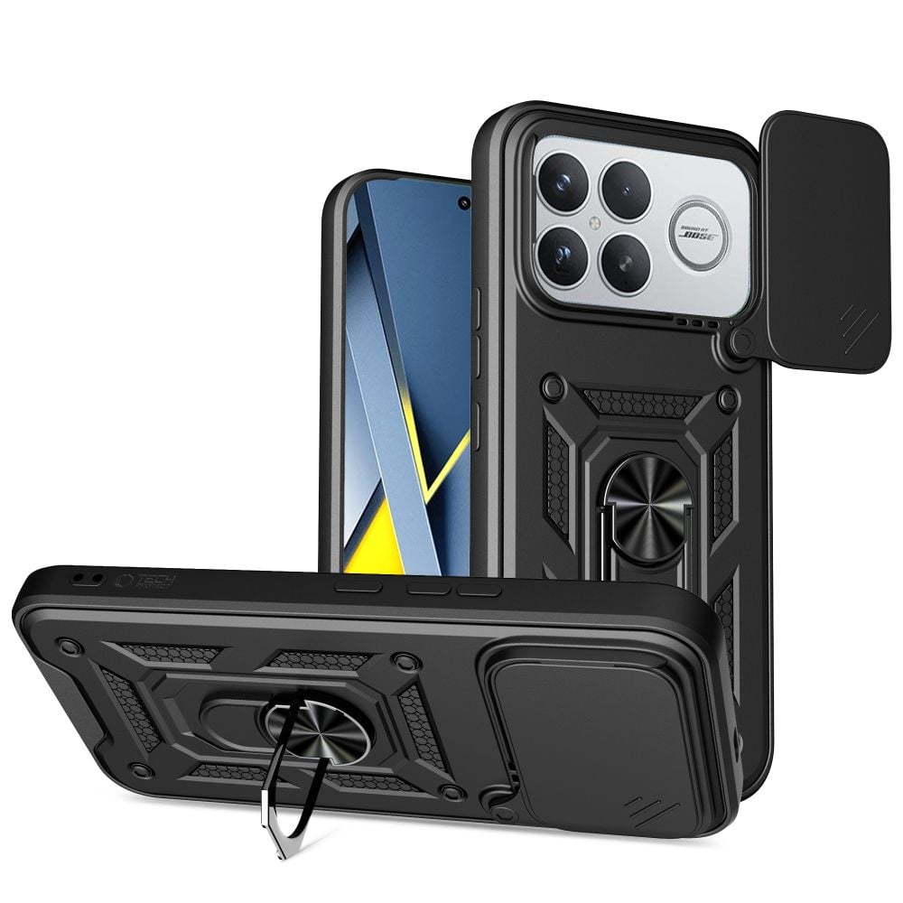 Tech-Protect Camshield Back Cover Πλαστικό / Σιλικόνης Μαύρο (Poco F8 Ultra)