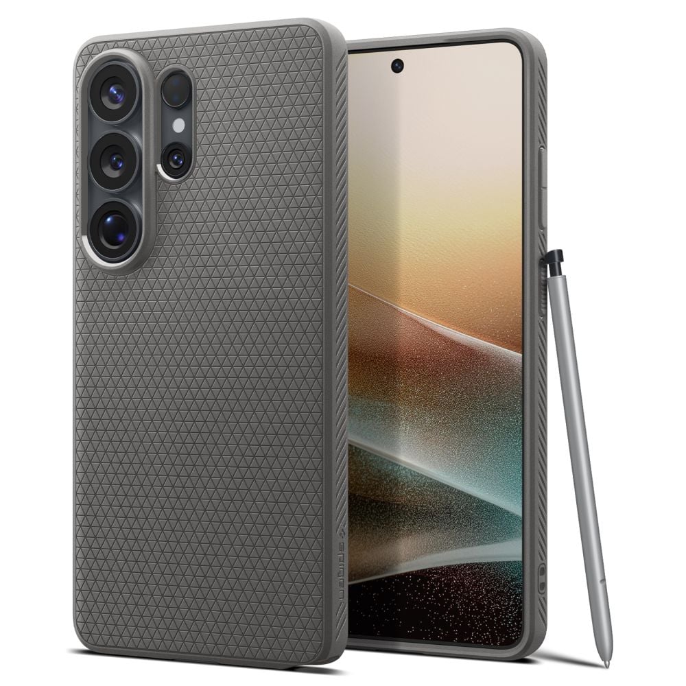 Spigen Liquid Air Back Cover Σιλικόνης Marble Grey (Galaxy S26 Ultra)