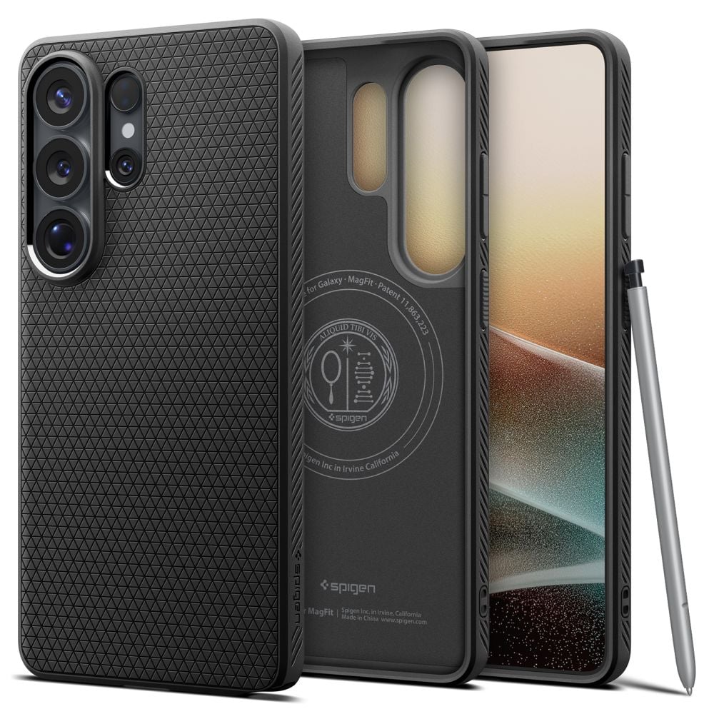 Spigen Liquid Air Mag Back Cover Σιλικόνης Μαύρο (Galaxy S26 Ultra)