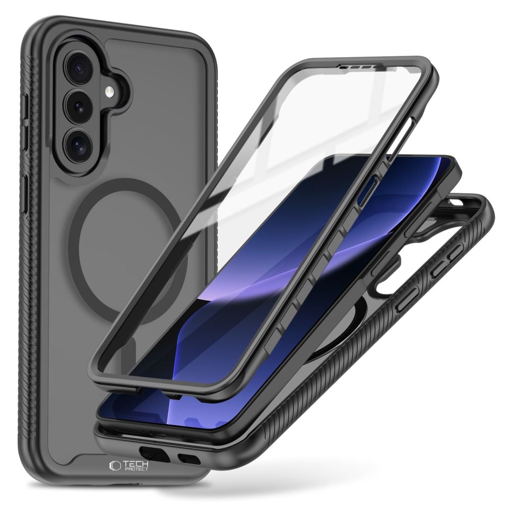 Tech-Protect Defense 360 Full Cover Σιλικόνης / Πλαστικό Μαύρο (Galaxy A57)